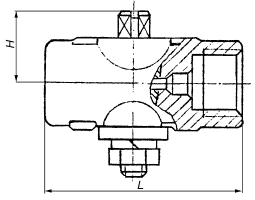 11Б38бк (Ду15; Ру16) - кран трехходовой натяжной с фланцем для манометра