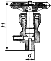 1213-6-0 (Ду6; Ру98) - клапан воздушный для дренирования среды из трубопровода