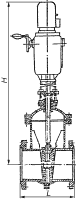 30с965нж (Ду150; Ру25) - задвижка с упругим клином, с выдвижным шпинделем