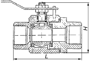 КШ 15-16л (Ду15; Ру16) - кран шаровой запорный проходной